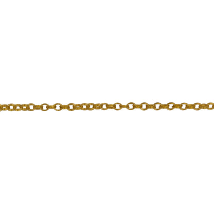 Chain by Foot. 14kt Gold Filled 1.6mm Width by 2.4mm Length, Double Cable Chain. Price per: 1 Foot.