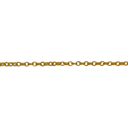 Chain by Foot. 14kt Gold Filled 1.6mm Width by 2.4mm Length, Double Cable Chain. Price per: 1 Foot.