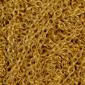 14kt Gold Filled 1.6mm Width by 2.4mm Length, Double Cable Chain. Price per: 1 Foot.