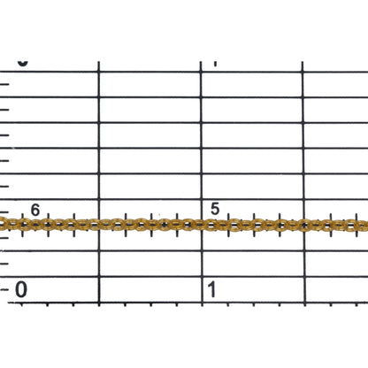 14kt Gold Filled 1.6mm Width by 2.4mm Length, Double Cable Chain. Price per: 1 Foot.