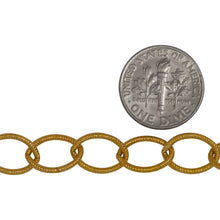 Load image into Gallery viewer, 14kt Gold Filled 8.8mm Width by 12.2mm Length, Twisted Oval Cable Chain. Price per: 1 Foot.
