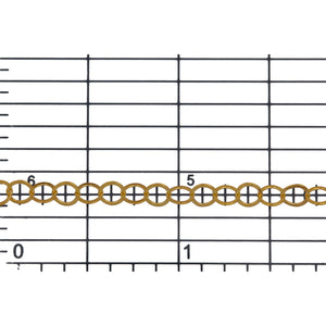 14kt Gold Filled 3.7mm Width / Length Flat Circle Chain. Price per: 1 Foot.