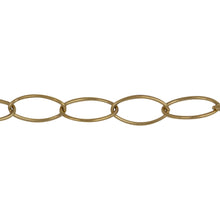 Load image into Gallery viewer, Chain by Foot. 14kt Gold Filled 6.0mm Width by 12.0mm Length, Smooth Oval Cable Chain. Price per: 1 Foot.
