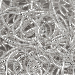 Sterling Silver 8.0mm Width by 10.0mm Length Smooth Cable Chain With 14.0mm Width by 19.0mm Length Smooth and Textured Oval Links hanging off Smooth Cable Chain, Belt Chain. Price per: 1 Foot.