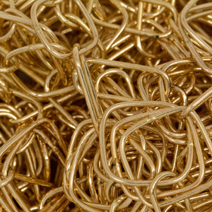 14kt Gold Filled Three of 11.40mm width / length Square Links connected to One of 5.19mm width by 12.42mm length Elongated Oval Link and One of 8.90mm width / length smaller Square Link, Fancy Chain. Price per: 1 Foot.