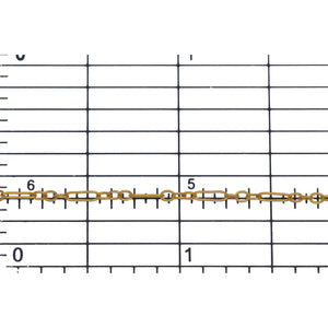 14kt Gold Filled 1.7mm Width by 5.0mm Length Long Smooth Oval Link Connected to 1.6mm Width by 2.1mm Length Short Smooth Oval Links, Long and Short Chain. Price per: 1 Foot.