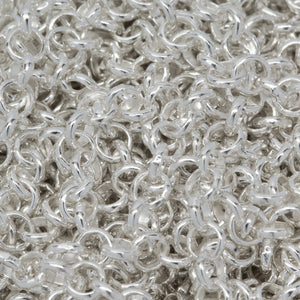 Sterling Silver 3mm Width / Length Rolo Chain. Price per: 1 Foot.