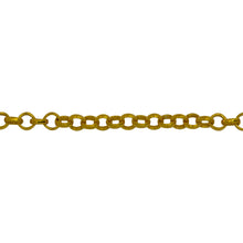 Load image into Gallery viewer, Chain by Foot. 14kt Gold Plated 2.94mm Width / Length Rolo Chain. Price per: 1 Foot.
