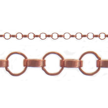 Load image into Gallery viewer, 14kt Gold Filled - Rose Gold 1.4mm Width by 1.55 Length Rolo Chain. Price per: 1 Foot.
