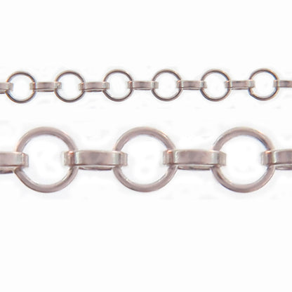 Sterling Silver 1.80mm Width / Length Rolo Chain. Price per: 1 Foot.