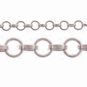 Sterling Silver 1.80mm Width / Length Rolo Chain. Price per: 1 Foot.