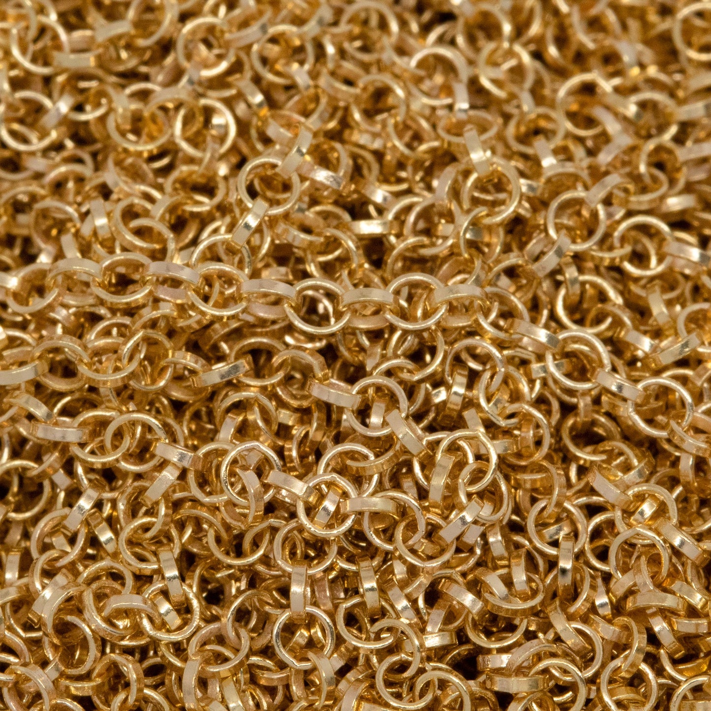 Sterling Silver - Gold Plated 1.80mm Width / Length Rolo Chain. Price per: 1 Foot.