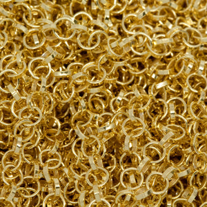 Sterling Silver - Gold Plated 2.70mm Width / Length Rolo Chain. Price per: 1 Foot.