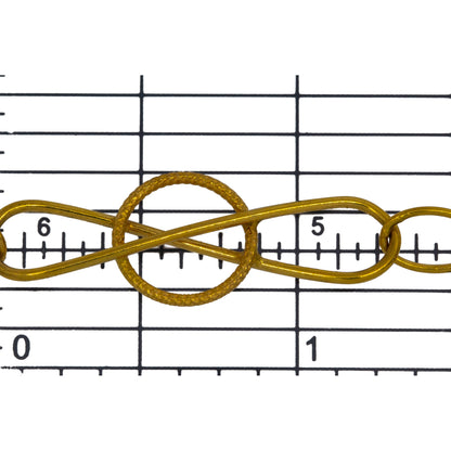14kt Gold Filled Fifteen of 5.9mm by 7.8mm Smooth Oval Cable Chain Links Connected With 10.9mm by 33.6mm Figure 8 Link, Fancy Chain. Price per: 1 Foot.