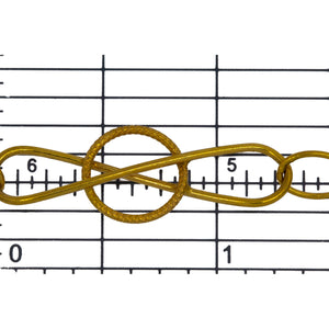 14kt Gold Filled Fifteen of 5.9mm by 7.8mm Smooth Oval Cable Chain Links Connected With 10.9mm by 33.6mm Figure 8 Link, Fancy Chain. Price per: 1 Foot.