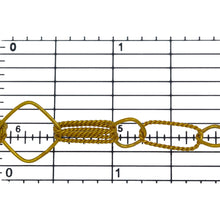 Load image into Gallery viewer, 14kt Gold Filled 6.0mm Width by 13.3mm Length Twisted Rectangulars, 8.6mm Width / Length Diamond Shaped Links, Two pairs of Tripple 6.0mm width by 13.7mm Length Twisted Rectangulars, 14.6mm Width / Length Diamond Link, Fancy Chain. Price per: 1 Foot.
