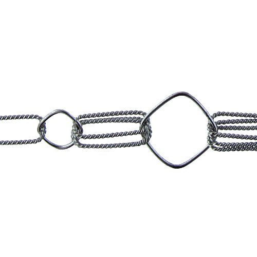 Sterling Silver, 2.0mm Width / Length, 18 Inch Regular Rollo Chain with 6.0mm Width / Length by 1.0mm Thick, Smooth Spring Ring Clasp. Quantity Per Pack: 1 Piece.