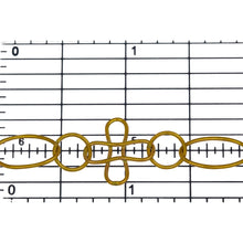 Load image into Gallery viewer, 14kt Gold Filled 14.0mm Width / Length Smooth Cross Link Connected With 7.8mm Smooth Circle Link And 8.0mm Width by 14.0mm Length Smooth Oval Link, Fancy Chain. Price per: 1 Foot.
