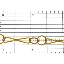 Load image into Gallery viewer, 14kt Gold Filled 6.0mm Width by 23.4mm Length Smooth Figure 8 Link Followed By Two of 7.8mm Smooth Circle Links, Figure 8 Chain. Price per: 1 Foot.
