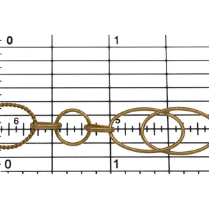 14kt Gold Filled Two of 11.0mm Width by 16.0mm Length Ovals Overlapping And Soldered together Followed By 8.0mm Smooth Circle Link And 11.0mm Twisted Circle Link Connected With Two Oval Links, Fancy Chain. Price per: 1 Foot.