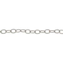 Load image into Gallery viewer, Chain by Foot. Sterling Silver 2.7mm width by 4.0mm length, Twisted Cable Chain. Price per: 1 Foot.
