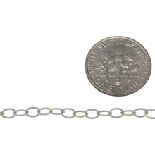 Load image into Gallery viewer, Sterling Silver 2.7mm width by 4.0mm length, Twisted Cable Chain. Price per: 1 Foot.
