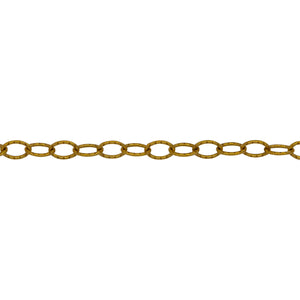 Chain by Foot. 14kt Gold Filled 2.7mm width by 4.0mm length, Twisted Cable Chain. Price per: 1 Foot.