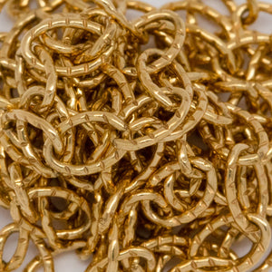 14kt Gold Filled 2.7mm width by 4.0mm length, Twisted Cable Chain. Price per: 1 Foot.