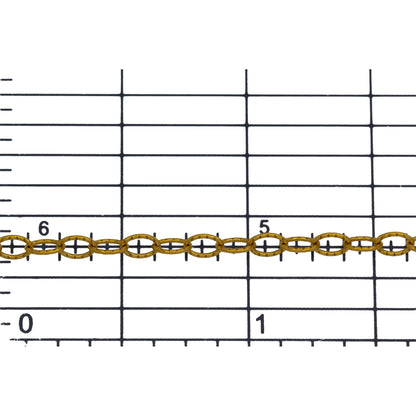 14kt Gold Filled 2.7mm width by 4.0mm length, Twisted Cable Chain. Price per: 1 Foot.