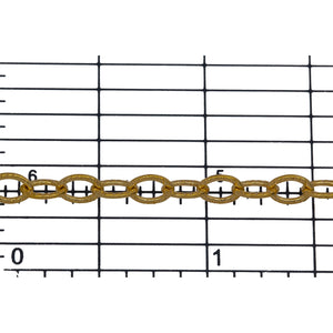 14kt Gold Filled 3.7mm Width by 5.6mm Length, Corrugated Cable Chain. Price per: 1 Foot.