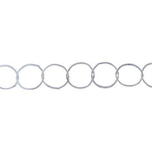 Load image into Gallery viewer, Sterling Silver 17.5mm Width / Length, Flat Circle Chain. Price per: 1 Foot.
