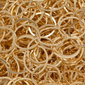 14kt Gold Filled 9.5mm Width / Length, Flat Circle Chain. Price per: 1 Foot.