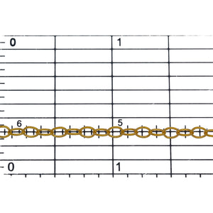 14kt Gold Filled 2.8mm Width by 4.0mm Length, Smooth Cable Chain. Price per: 1 Foot.