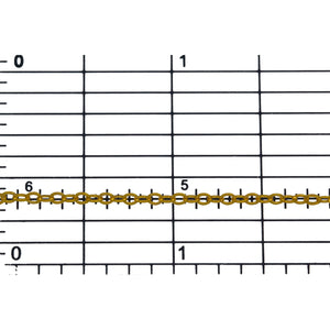 14kt Gold Filled 2.0mm Width by 2.4mm Length, Flat Cable Chain. Price per: 1 Foot.