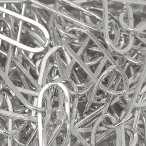 Sterling Silver 5.3mm Width by 15.8mm Length, Flat Elongated Cable Chain. Price per: 1 Foot.