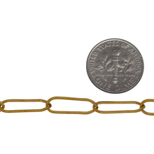 Load image into Gallery viewer, 14kt Gold Filled 5.3mm Width by 15.8mm Length, Flat Elongated Cable Chain. Price per: 1 Foot.
