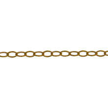 Load image into Gallery viewer, Chain by Foot. 14kt Gold Filled 2.80mm Width by 4.20mm Length, Flat Cable Chain. Price per: 1 Foot.
