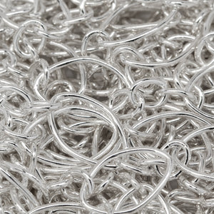 Sterling Silver Three of 3.6mm Width by 4.6mm Length Small Oval Links Followed by 7.1mm Width by 10.8mm Length Large Oval Link, Smooth Long and Short Chain. Price per: 1 Foot.