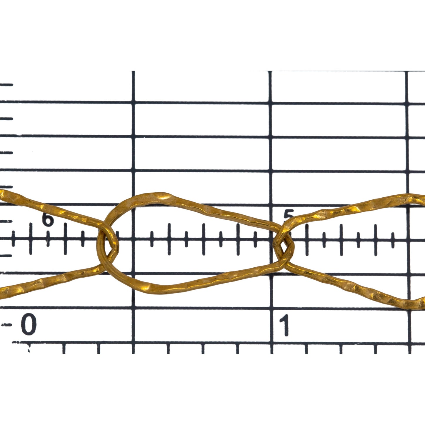 14kt Gold Filled 10.6mm Width by 17.9mm Length, Pear Shaped Hammered Cable Chain. Price per: 1 Foot.