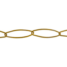 Load image into Gallery viewer, Chain by Foot. 14kt Gold Filled 5.8mm Width by 17.0mm Length, Flat Paper Clip Chain. Price per: 1 Foot.
