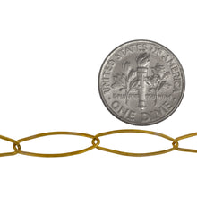 Load image into Gallery viewer, 14kt Gold Filled 5.8mm Width by 17.0mm Length, Flat Paper Clip Chain. Price per: 1 Foot.
