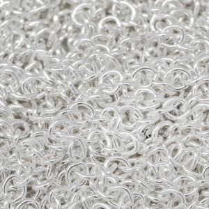 Sterling Silver 2.54mm Width by 3.25mm Length, Smooth Cable Chain. Price per: 1 Foot.