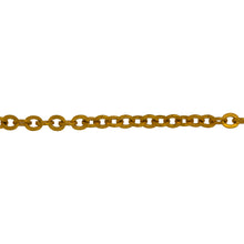 Load image into Gallery viewer, Chain by Foot. 14kt Gold Filled 2.54mm Width by 3.0mm Length, Flat Cable Chain. Price per: 1 Foot.
