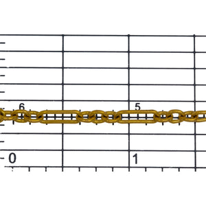 14kt Gold Filled Three of 3.31mm Width by 4.2mm Length Small Oval Links Followed by 3.34mm Width by 9.13mm Length Elongated Oval Link, Smooth Long and Short Chain. Price per: 1 Foot.