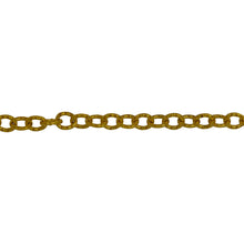 Load image into Gallery viewer, Chain by Foot. 14kt Gold Filled 3.43mm Width by 3.92mm Length, Corrugated Cable Chain. Price per: 1 Foot.
