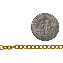 Load image into Gallery viewer, 14kt Gold Filled 3.43mm Width by 3.92mm Length, Corrugated Cable Chain. Price per: 1 Foot.
