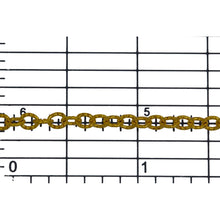 Load image into Gallery viewer, 14kt Gold Filled 3.43mm Width by 3.92mm Length, Corrugated Cable Chain. Price per: 1 Foot.
