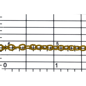 14kt Gold Filled 3.43mm Width by 3.92mm Length, Corrugated Cable Chain. Price per: 1 Foot.