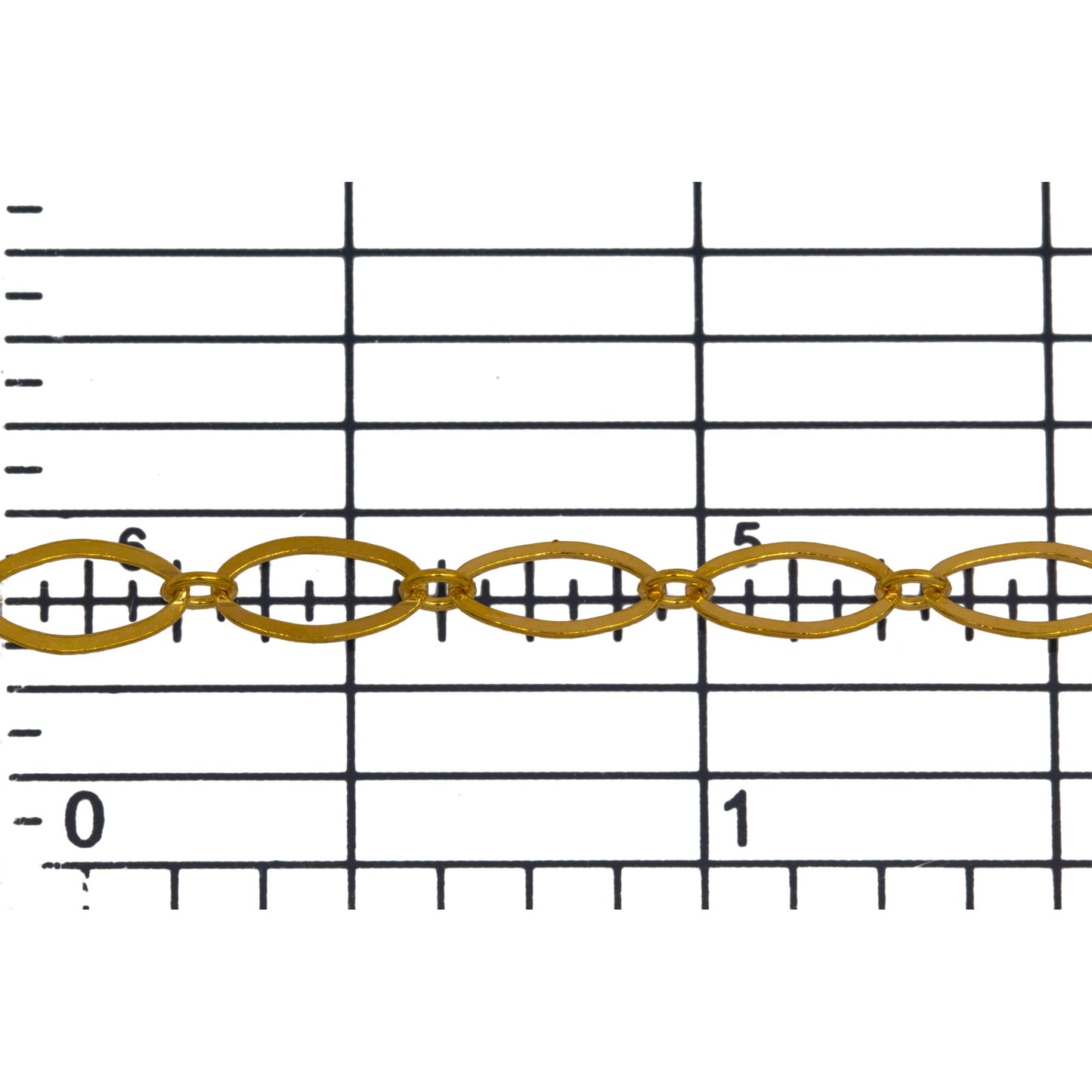 14kt Gold Filled 2.4mm Width by 2.9mm Length Small Smooth Oval Link Connected to 4.4mm Width by 7.8mm Length Larger Flat Oval Link, Flat Long and Short Chain. Price per: 1 Foot.