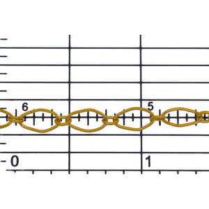 14kt Gold Filled 2.55mm Width by 3.0mm Length Smaller Oval Link Connected to 3.7mm Width by 7.59mm Length Larger Oval Link, Smooth Long and Short Chain. Price per: 1 Foot.